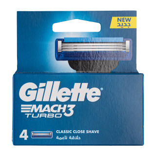 تیغ یدک مدل mach3 turbo بسته 4 عددی ژیلت