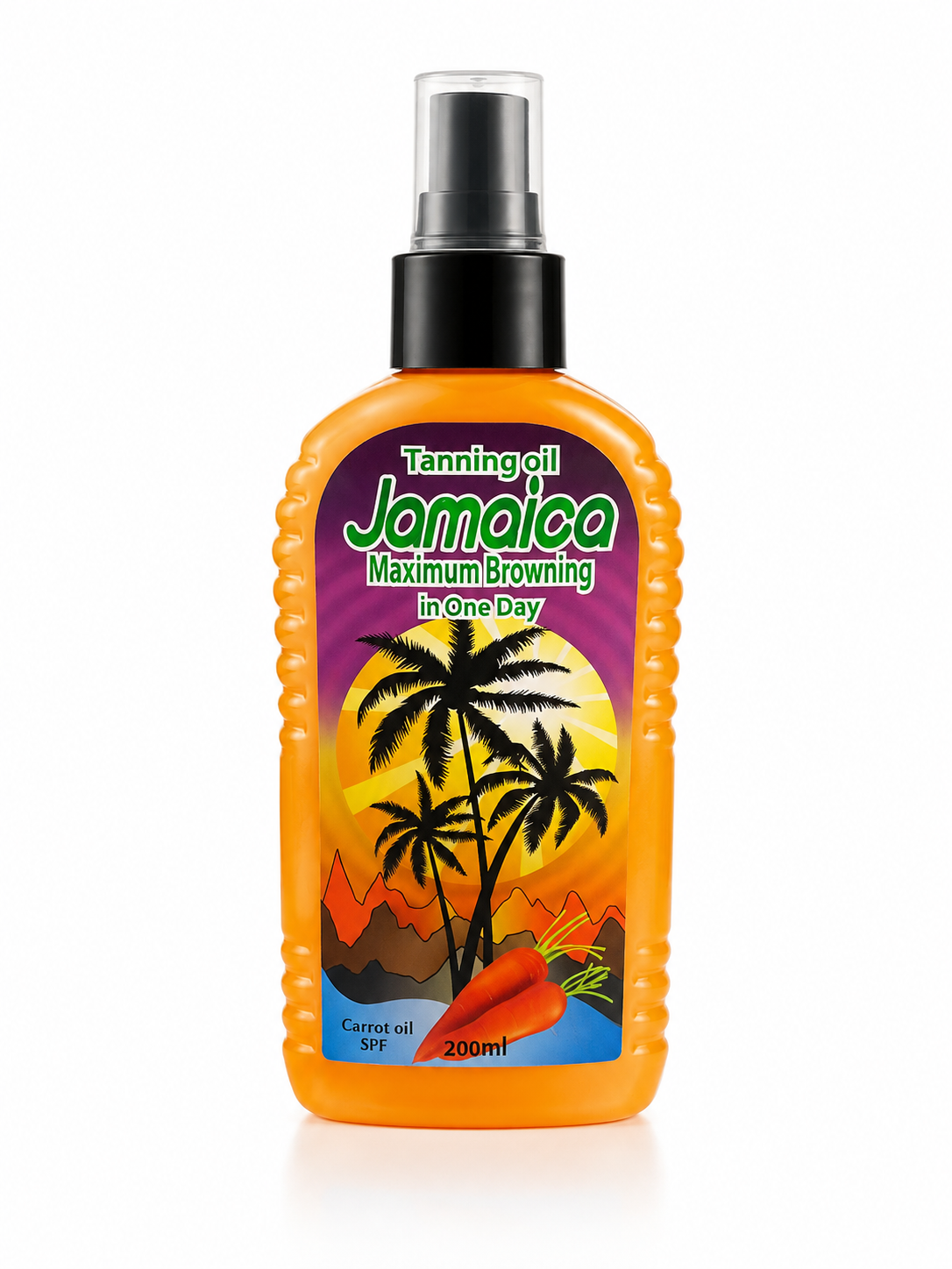 روغن برنز کننده بدن حاوی عصاره هویج جامائیکا Jamaica Maximum Browning Carrot Oil 200Ml