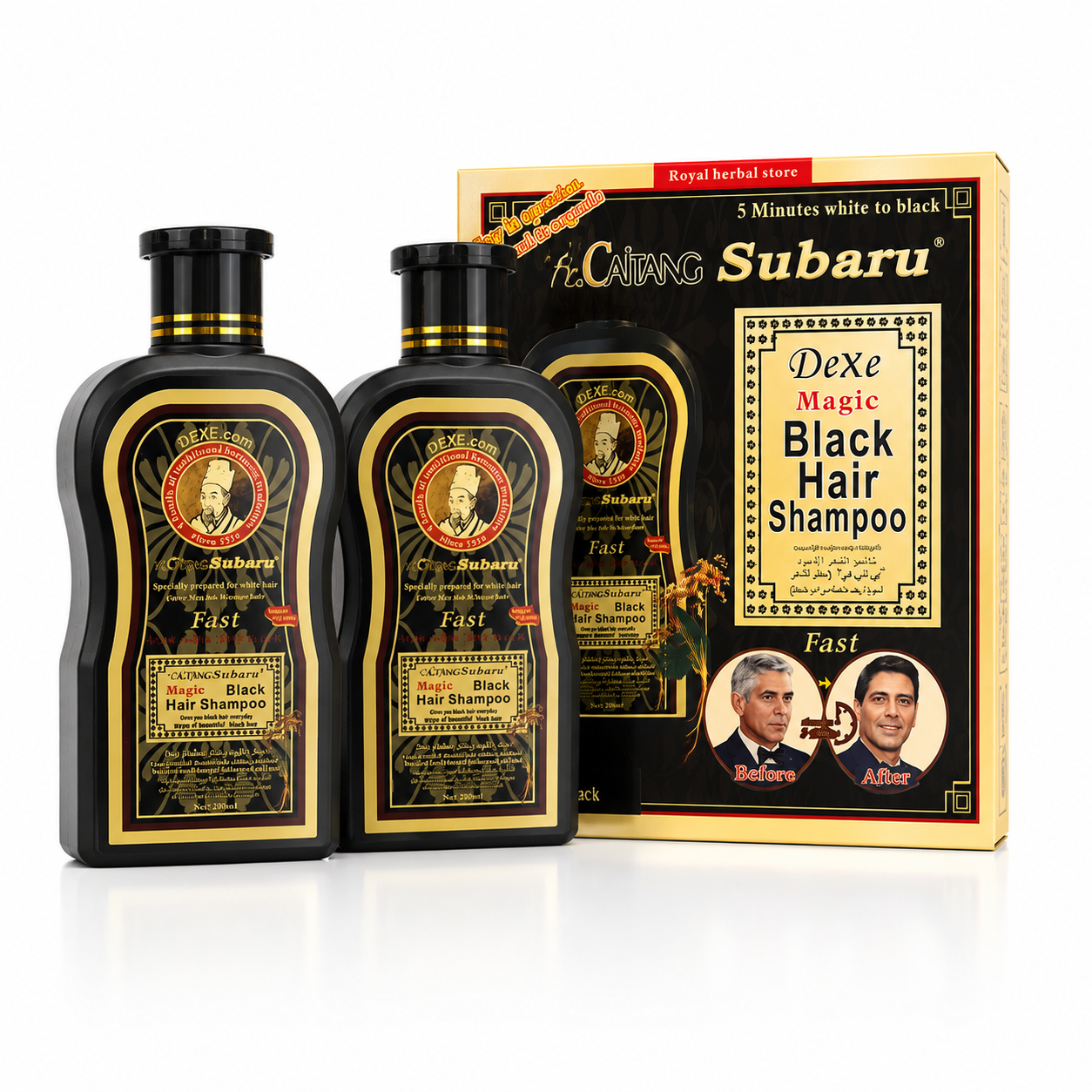 شامپو رنگ مو و رفع سفیدی مو مدل Fast سوبارو subaru