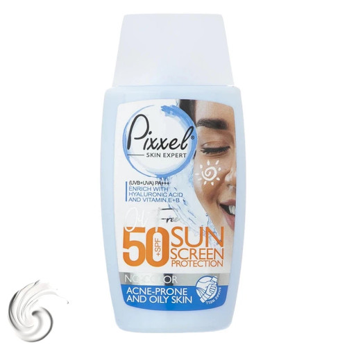 کرم ضدآفتاب بیرنگ پیکسل مدل Oily Acne-Prone Skin حجم 50ml مناسب پوست چرب و آکنهدار