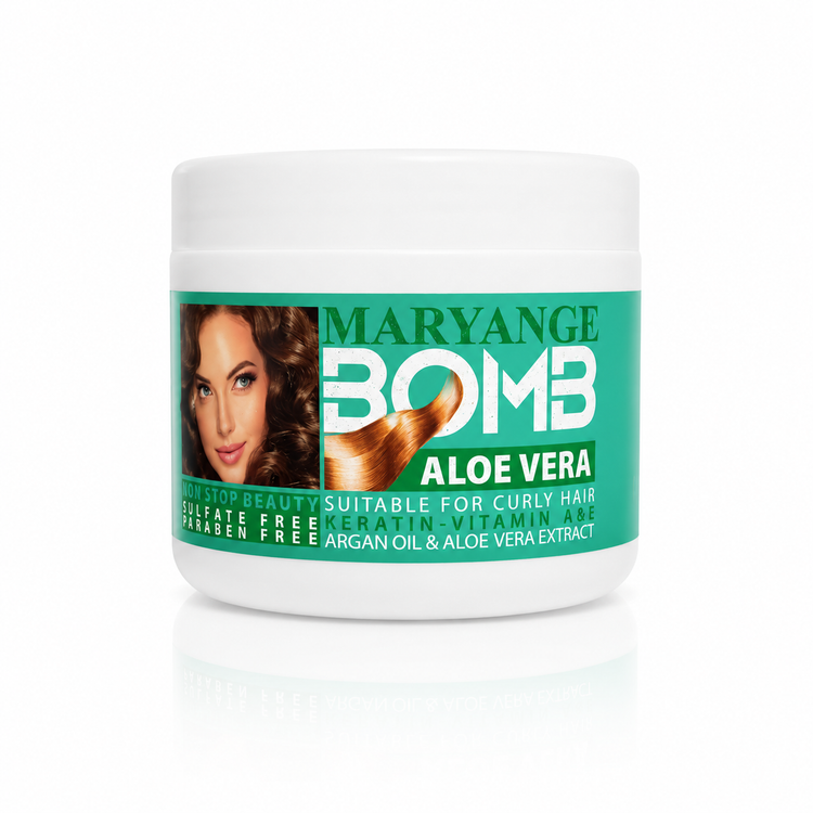 ماسک مو با آبکشی مریانج (Maryange) مدل ALOE VERA حجم 500 میلی لیتر