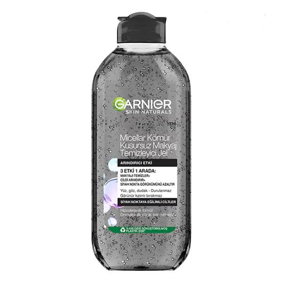 ژل میسلار حاوی سالیسیلیک اسید زغالی گارنیر Garnier Charcoal Perfect Micelar Water 400Ml