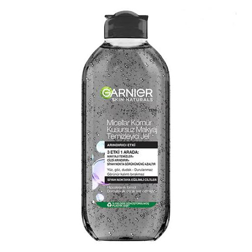ژل میسلار حاوی سالیسیلیک اسید زغالی گارنیر Garnier Charcoal Perfect Micelar Water 400Ml